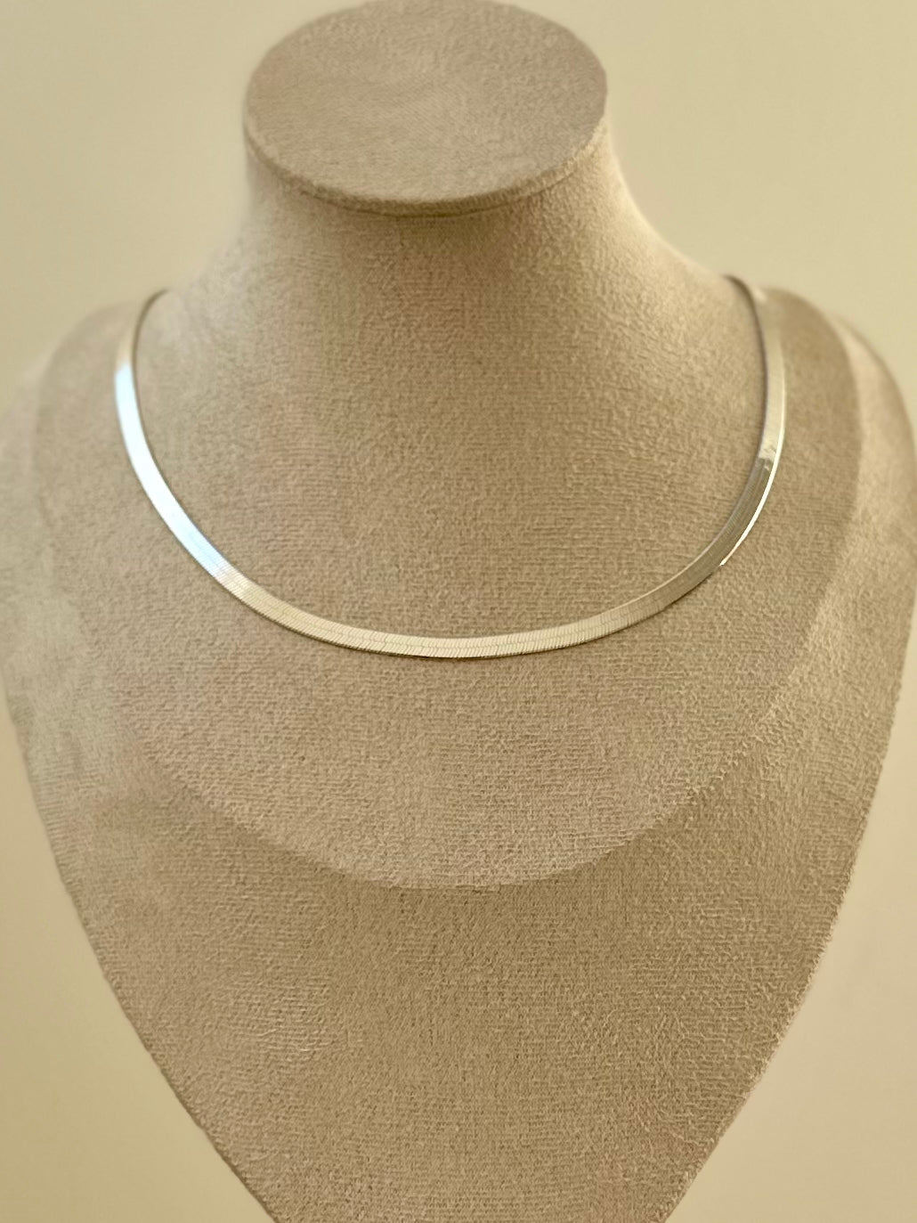 Necklace - Sterling Silver Herringbone Chain