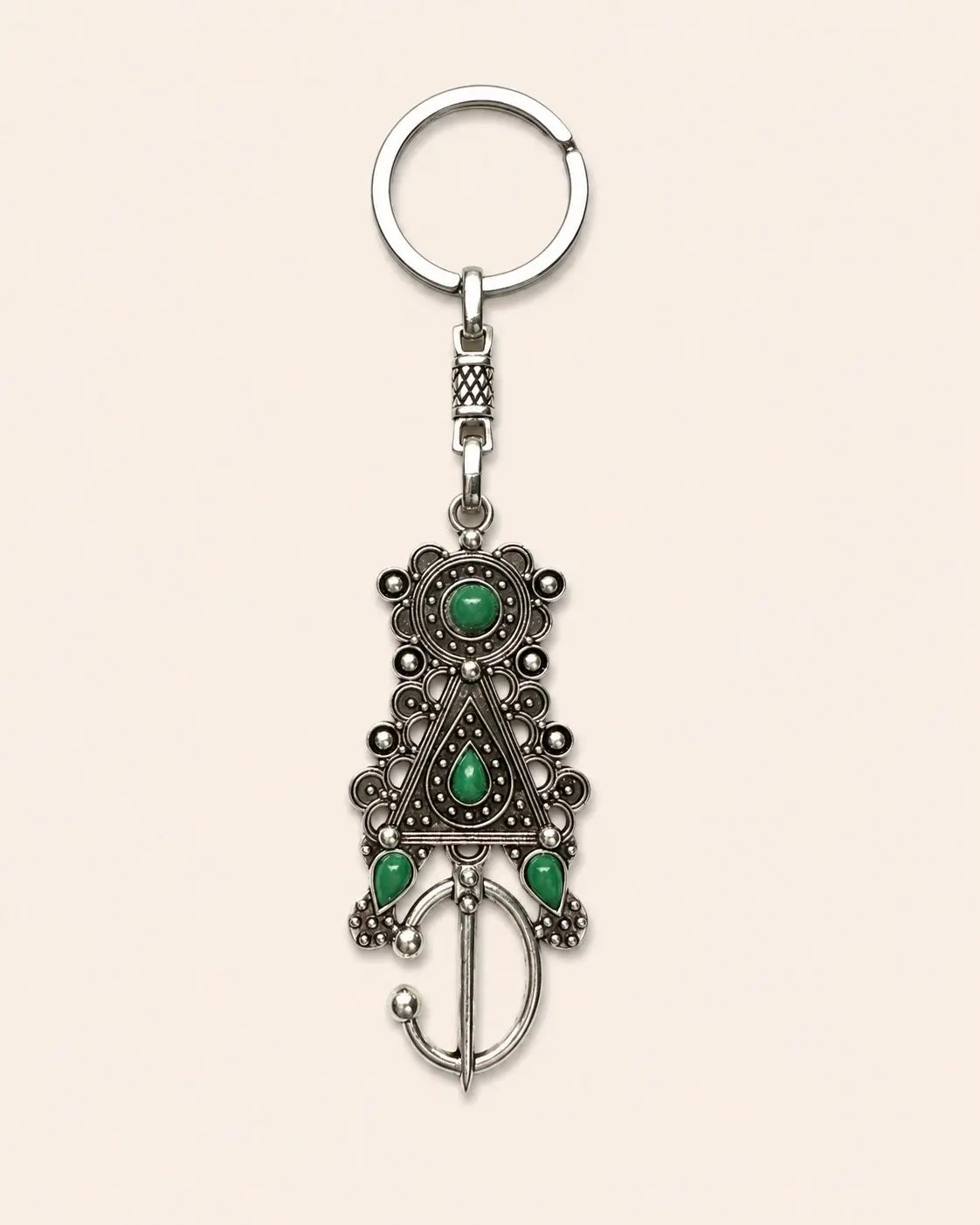 Amazigh Fibula Keychain – Bold Heritage Charm