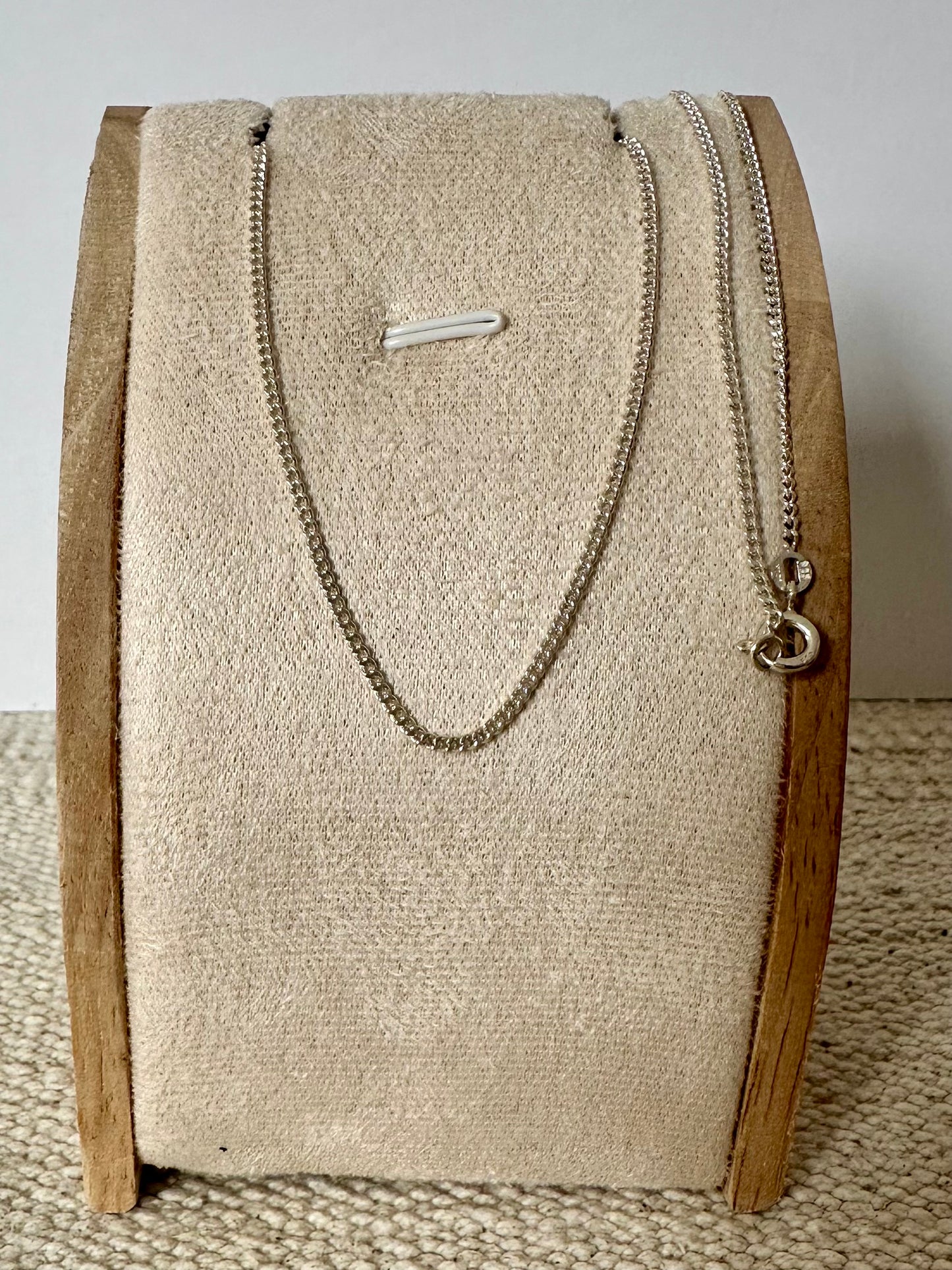 Necklace - Sterling Silver Sautoir Curb Chain
