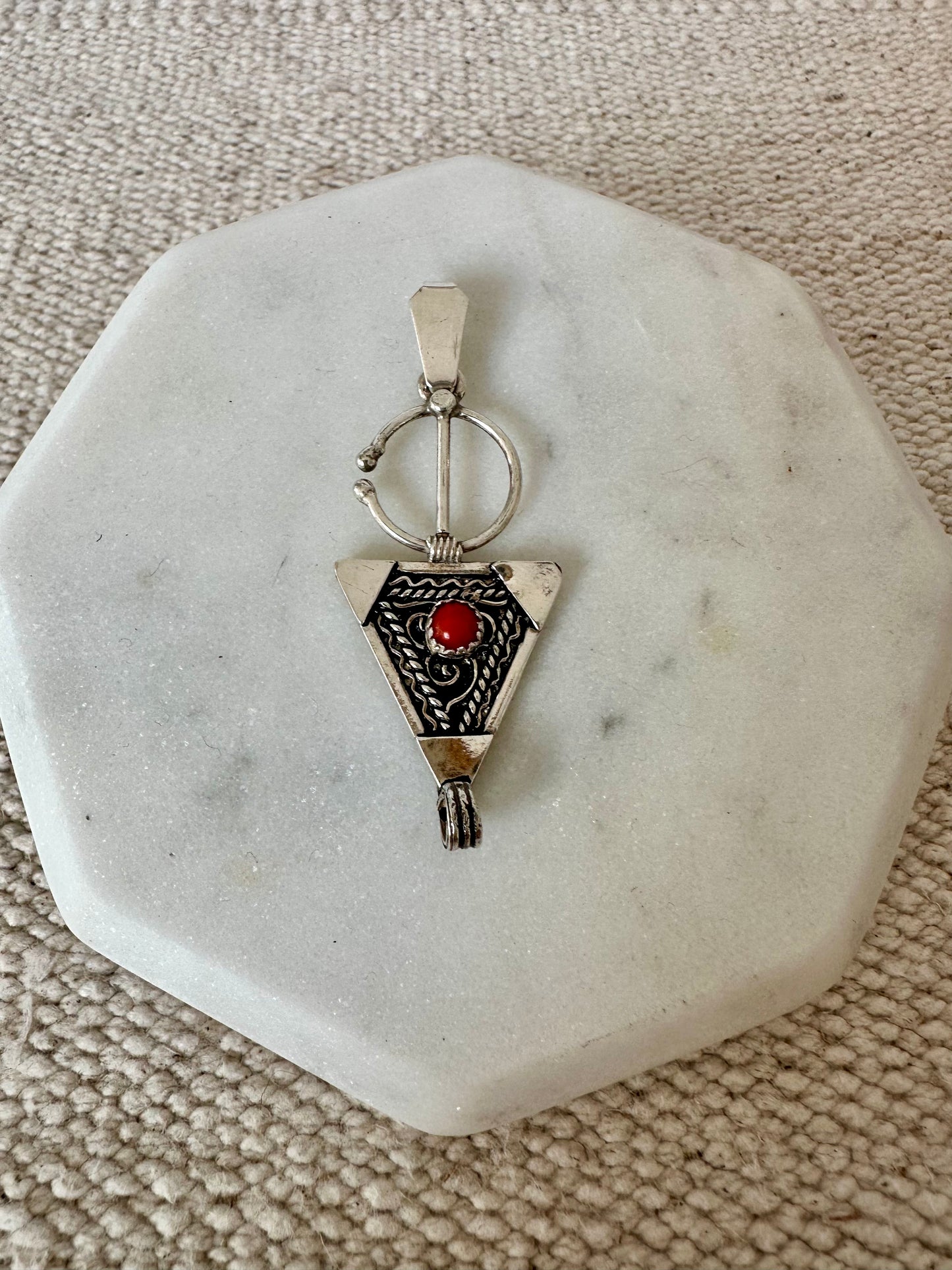 Tinufa - Amazigh Fibula Silver Pendant