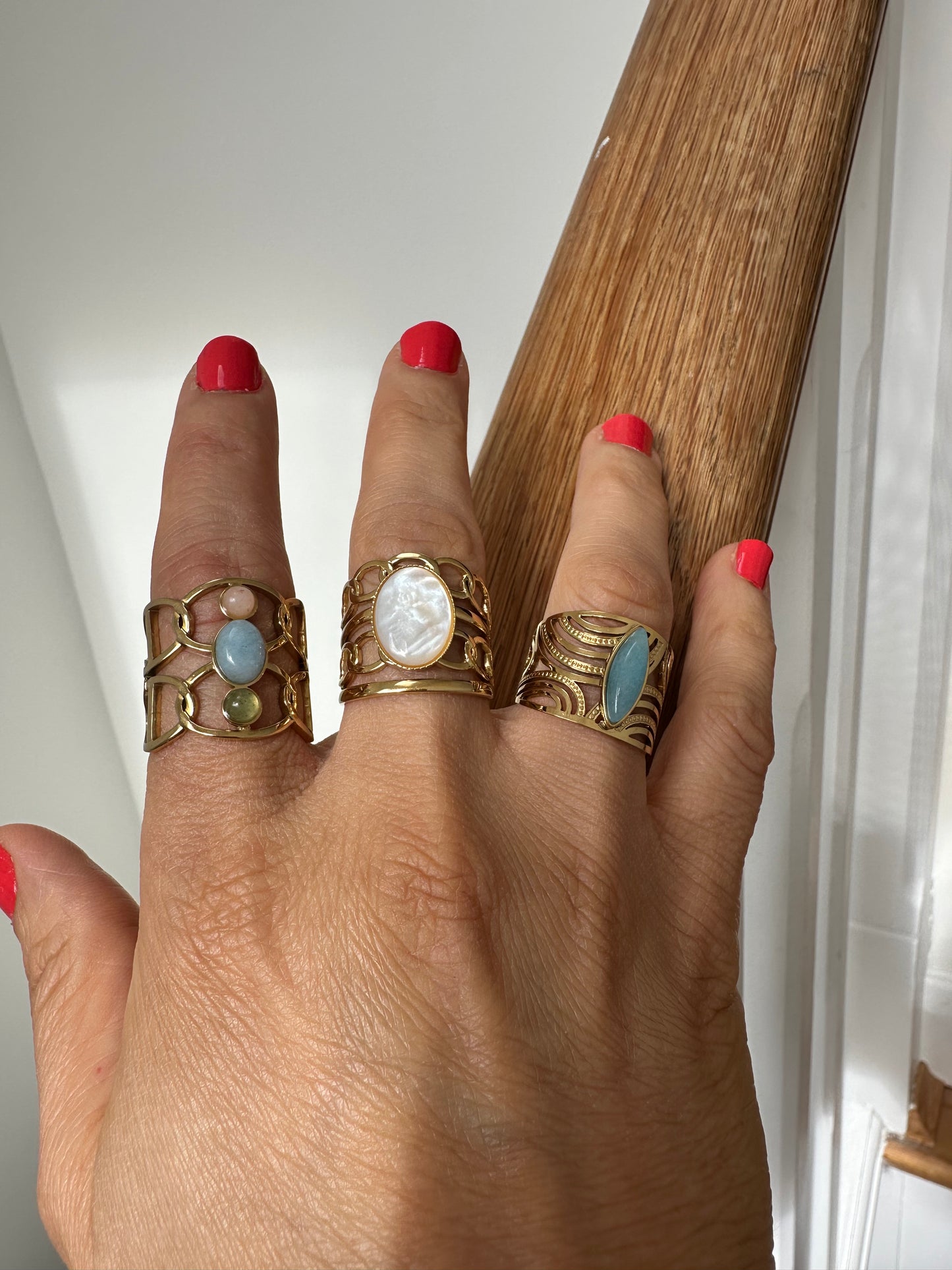 Nahila - Amazigh-Inspired Stainless Steel Ring