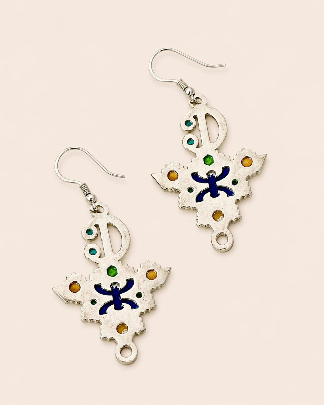 Zirzita Silver Earrings – Artisan Moroccan Silver with Hand-Etched Details