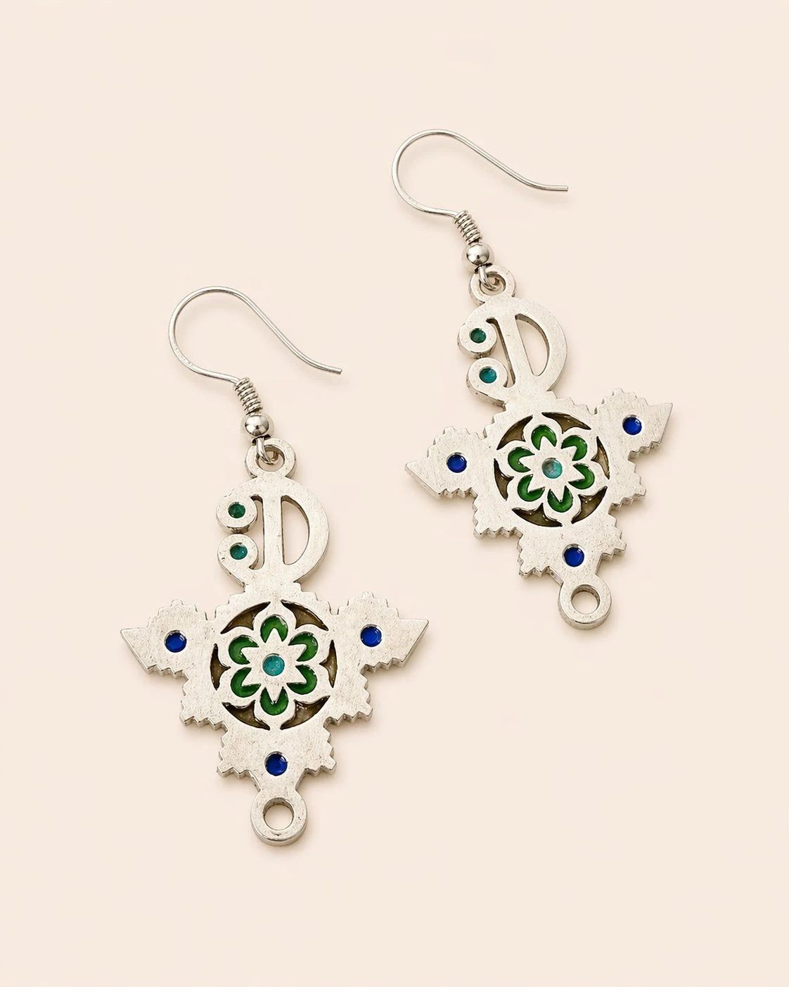 Zirzita Silver Earrings – Artisan Moroccan Silver with Hand-Etched Details