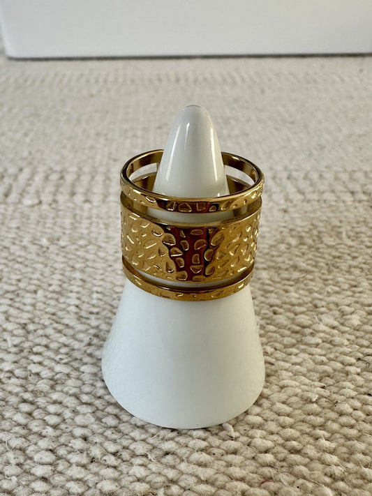Nour - Amazigh-Inspired Stainless Steel Ring