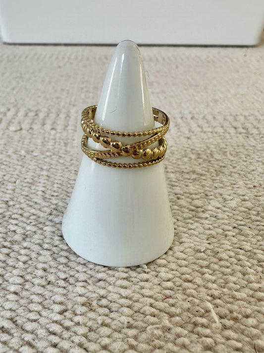 Mina - Amazigh-Inspired Stainless Steel Ring