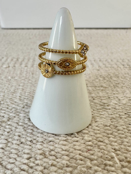 Tala - Amazigh-Inspired Stainless Steel Ring