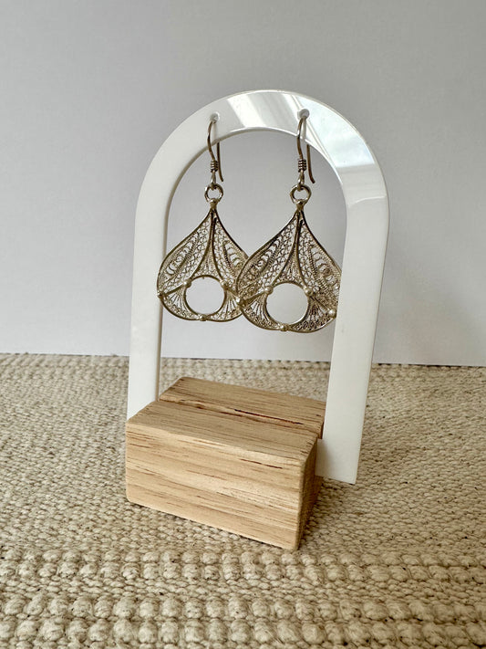 Aznar - Amazigh Silver Filigree Earrings