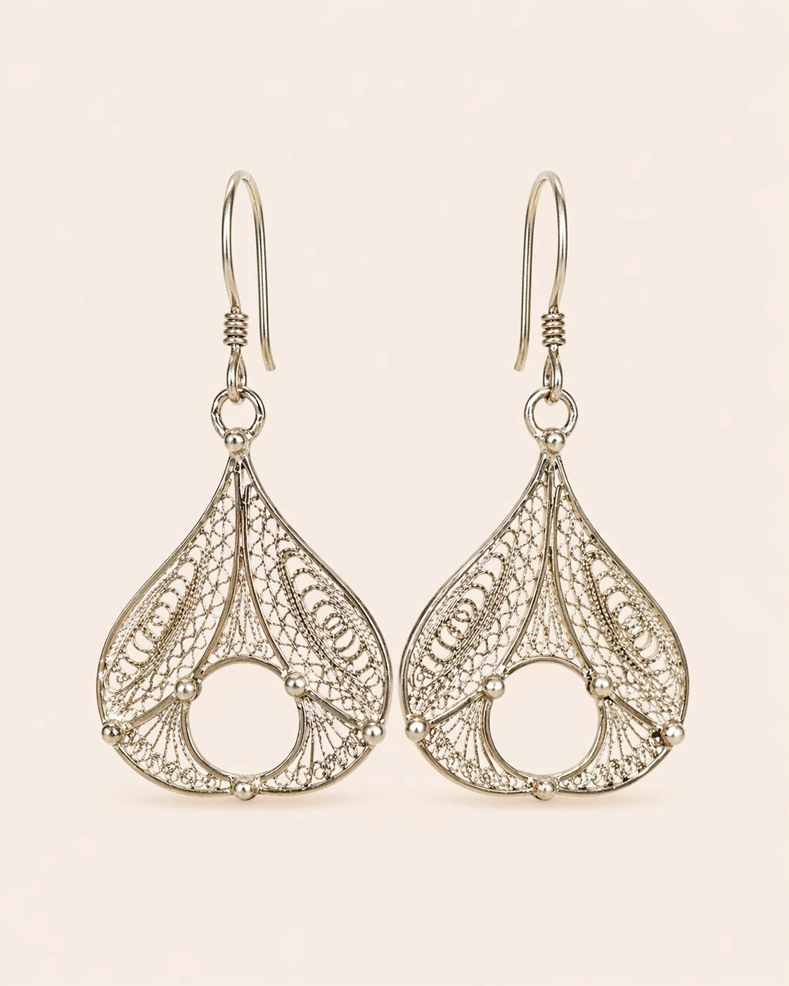 Aznar - Amazigh Silver Filigree Earrings