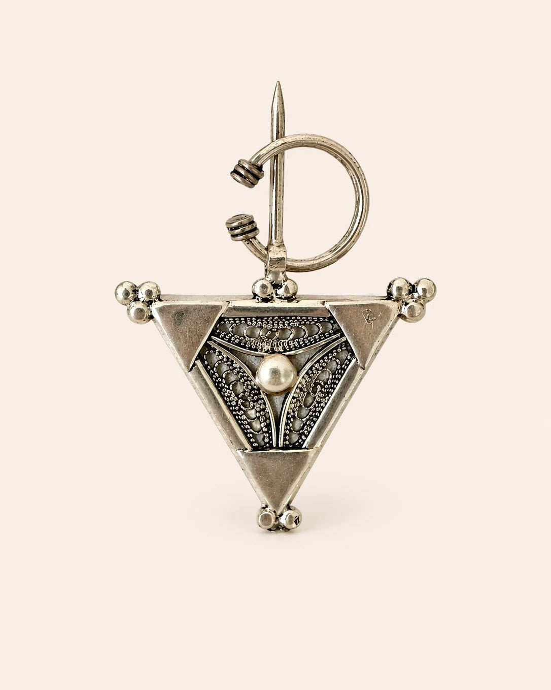 Lujain - Handmade Amazigh Silver Brooch