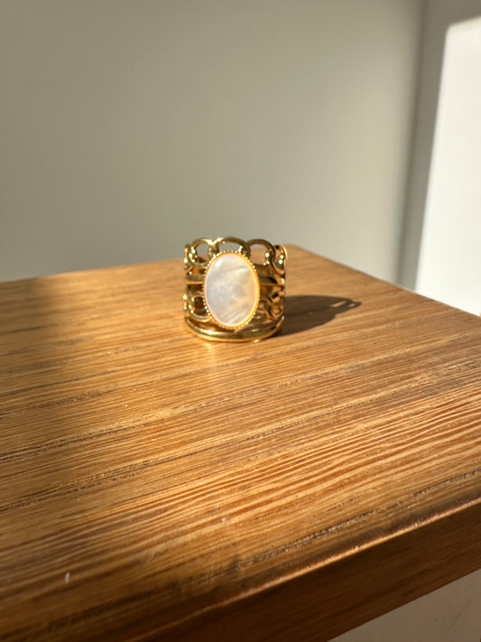 Nahila - Amazigh-Inspired Stainless Steel Ring