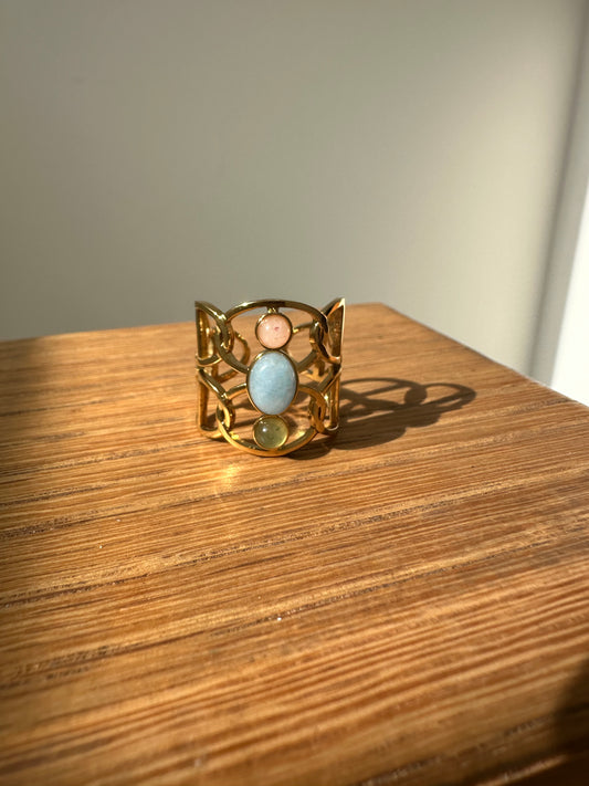 Noura - Amazigh-Inspired Stainless Steel Ring