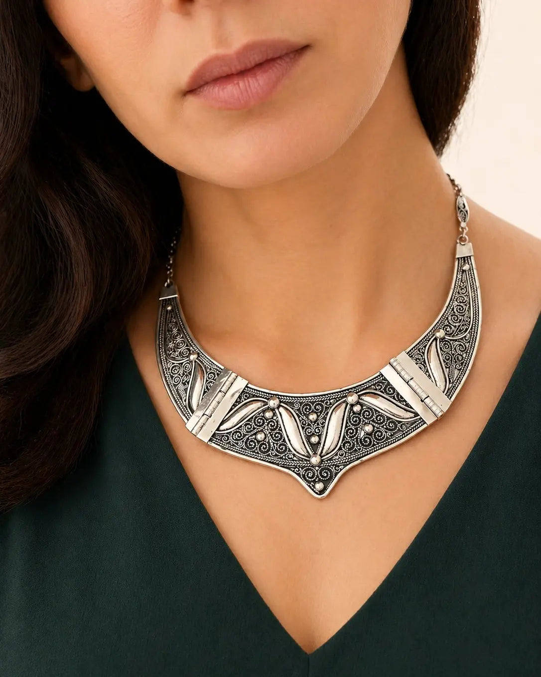 Numinsa – Collier Statement Amazigh en Argent