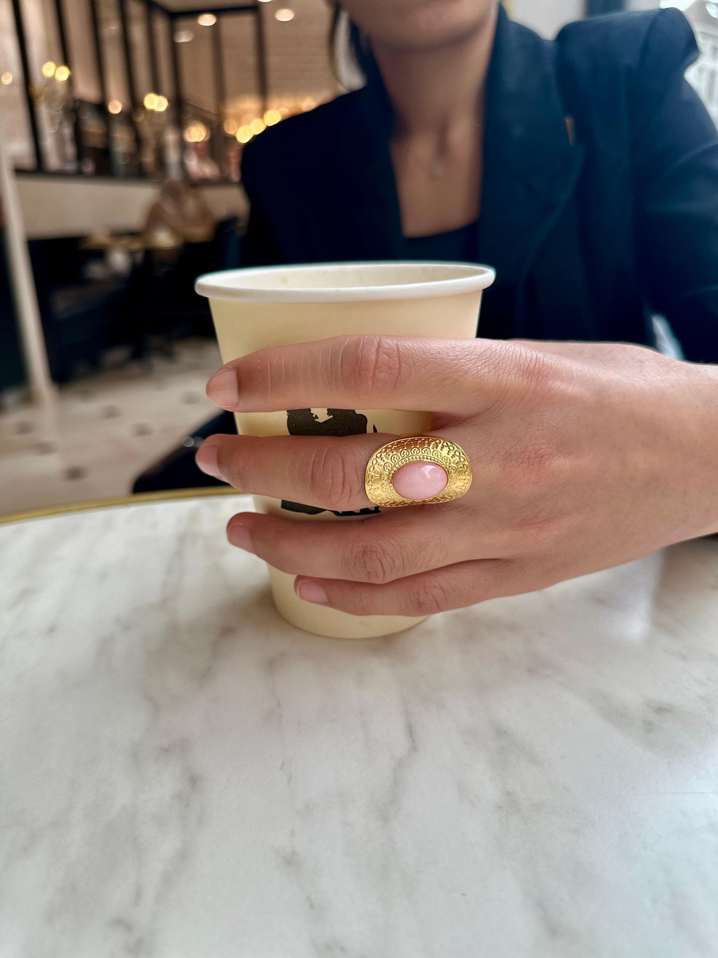 Salwa - Amazigh-Inspired Stainless Steel Ring