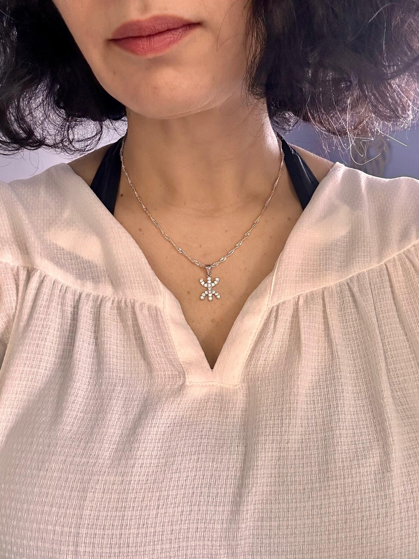 Tifawin - Silver Yaz pendant and necklace