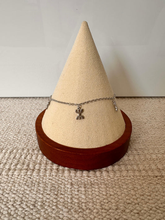 Timyaz - Silver Yaz charms bracelet