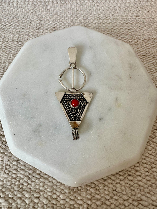 Tinufa - Amazigh Fibula Silver Pendant