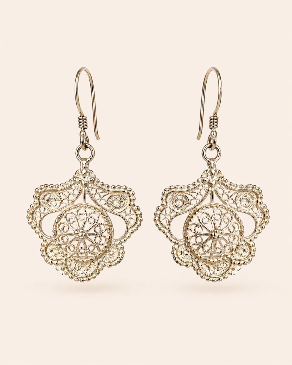 Wira - Amazigh Silver Filigree Earrings