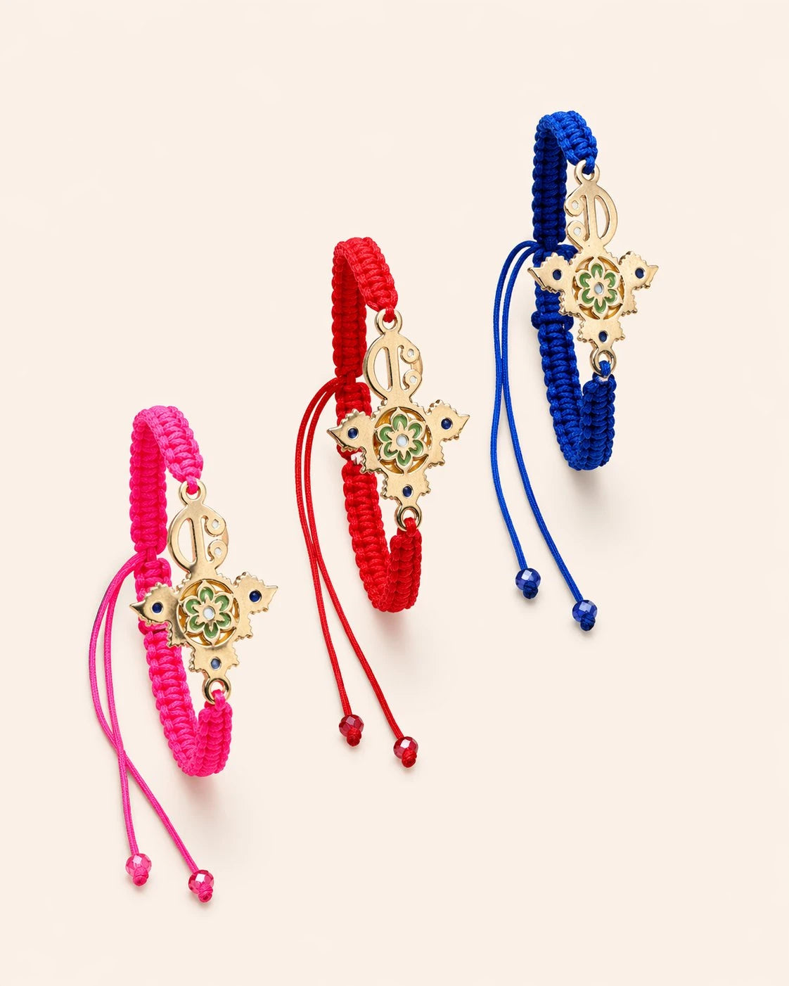 Zirzita adjustable cord bracelet with an artisan-crafted Moroccan silver Amazigh fibula charm.