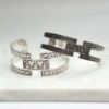 Damya - Amazigh Geometric Silver Cuff Bracelet