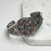 Mira - Amazigh Ornate Silver Cuff Bracelet