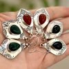 Yamina - Amazigh Engraved Teardrop Earrings