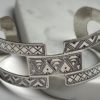 Damya - Amazigh Geometric Silver Cuff Bracelet - Image 2