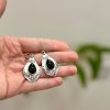 Yamina - Amazigh Engraved Teardrop Earrings - Image 4