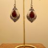 Yamina - Amazigh Engraved Teardrop Earrings - Image 5