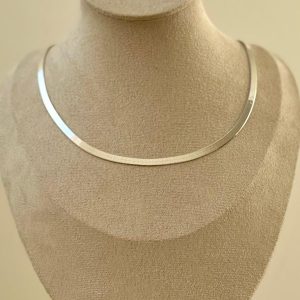 Necklace - Sterling Silver Herringbone Chain