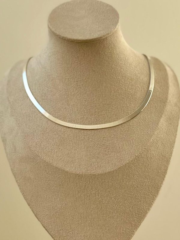 Necklace - Sterling Silver Herringbone Chain