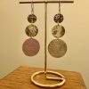 Nourhan - Amazigh Hammered Silver Drop Earrings